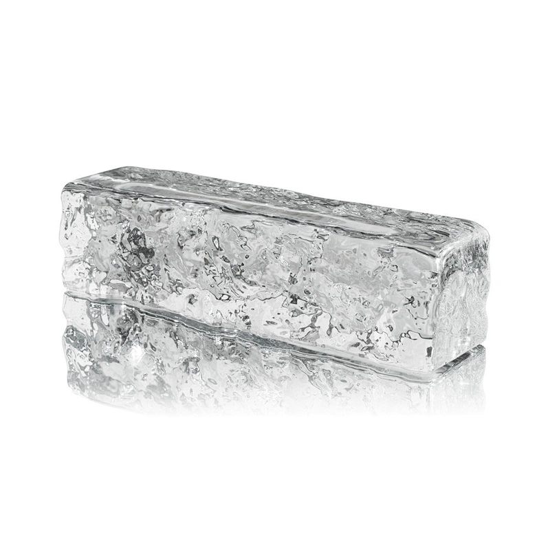 clear and transparent solid glass block/brick for building wall