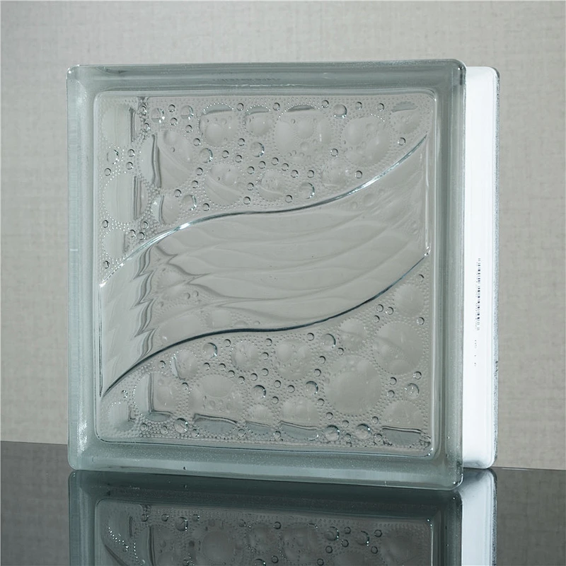 190x190x80mm glass block/brick wall tiles