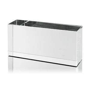 crystal glass block / brick with bubble and hole for building wall
