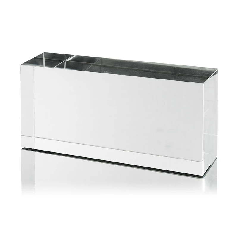 crystal glass block / brick with bubble and hole for building wall