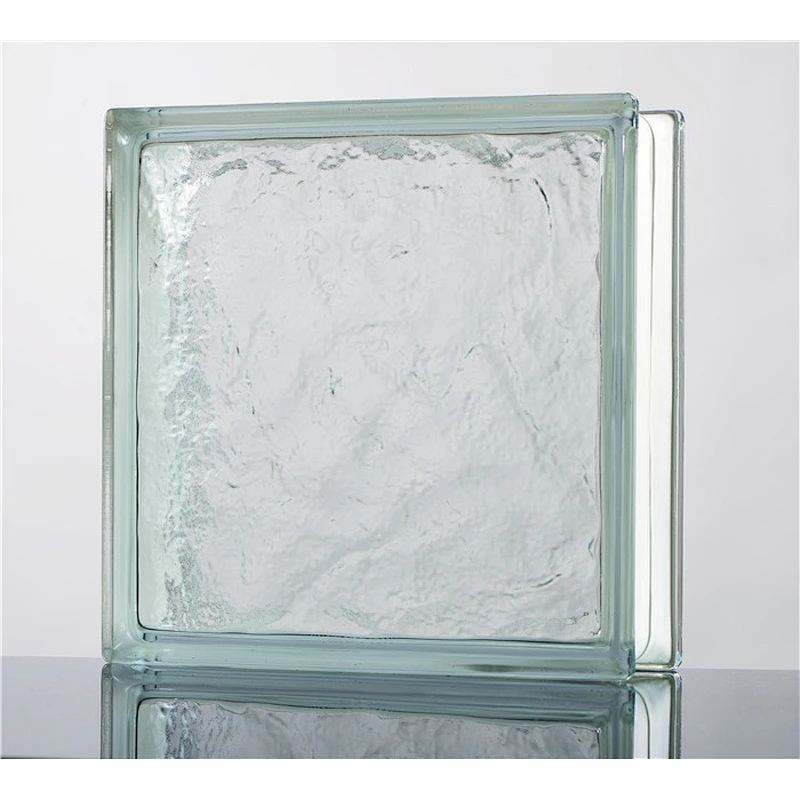 12x12x4 large size clear glass block/glass brick with led light for decorative house