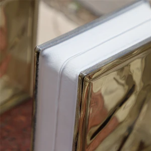 Hollow glass block with brown cloud pattern