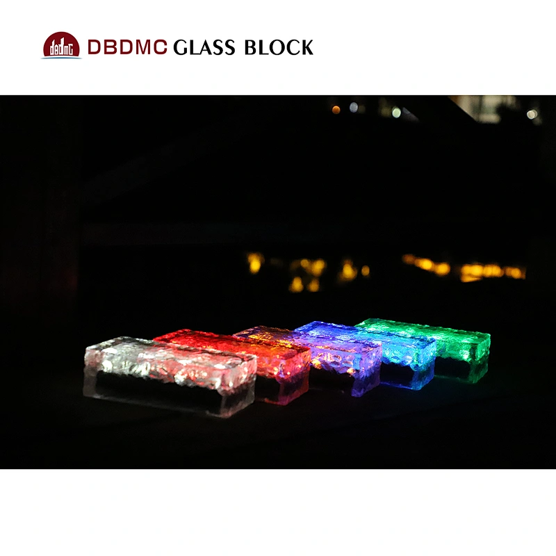 Blue LED glass floor tile