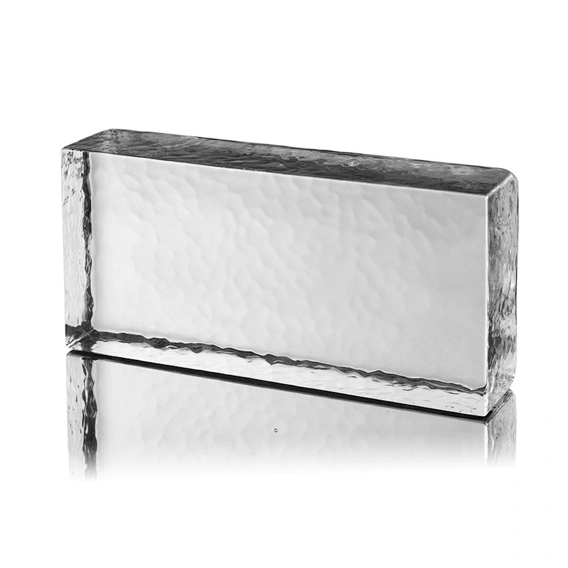 clear and transparent solid glass block/brick for building wall