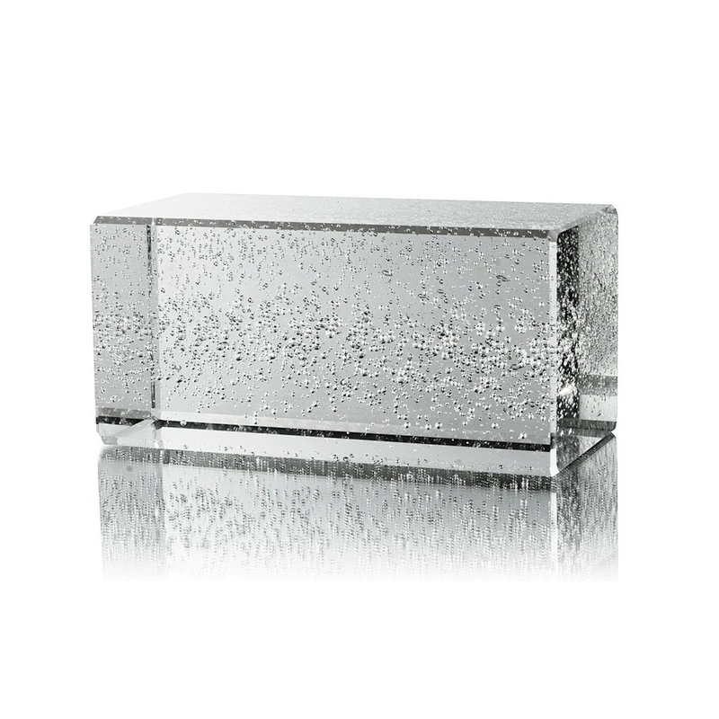 clear and transparent solid glass block/brick for building wall