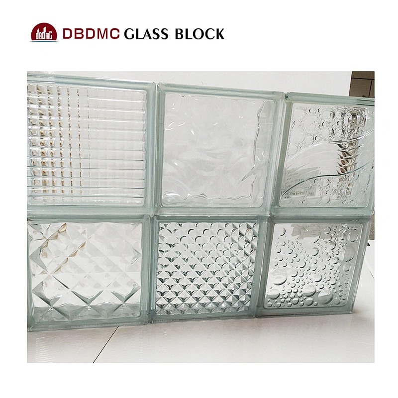 clear building glass blocks