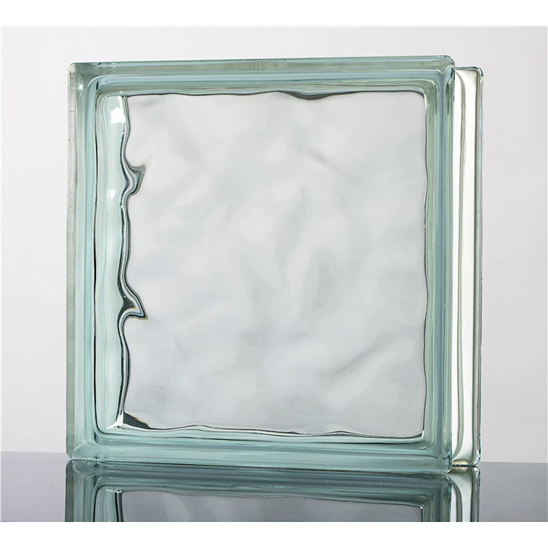 12x12x4 large size clear glass block/glass brick with led light for decorative house
