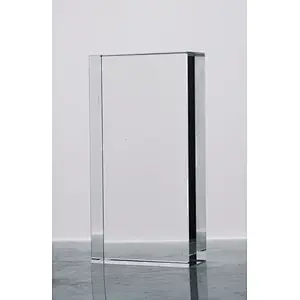 clear and transparent solid glass block/brick for building wall