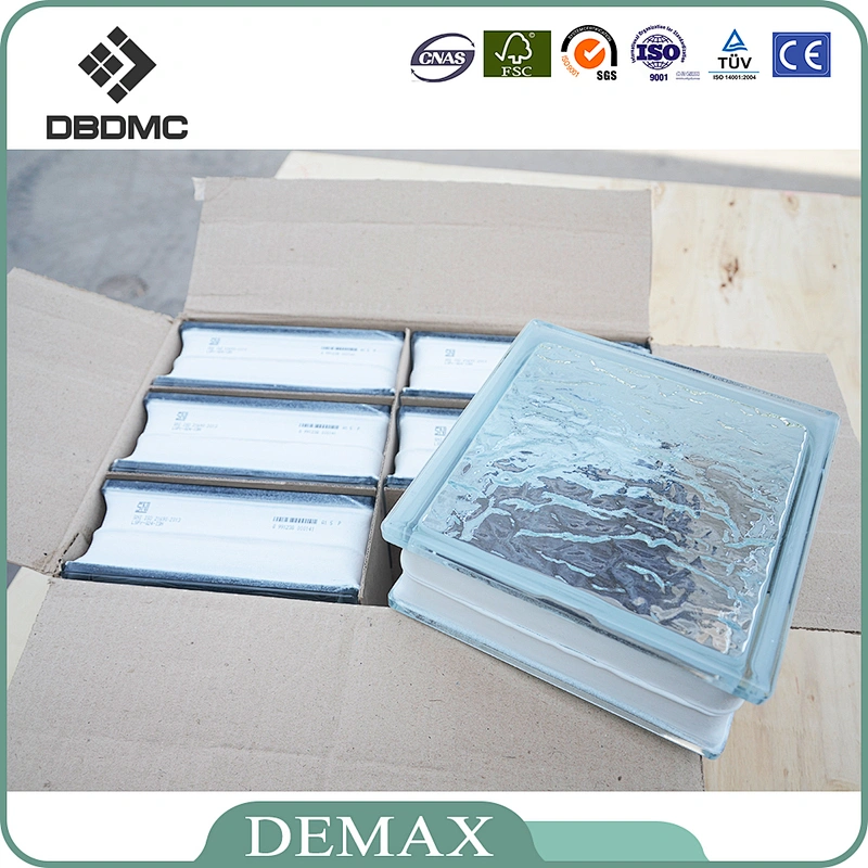 decorative glass block,crystal glass bricks supplier in Dezhou building decorative Cube glass blocks