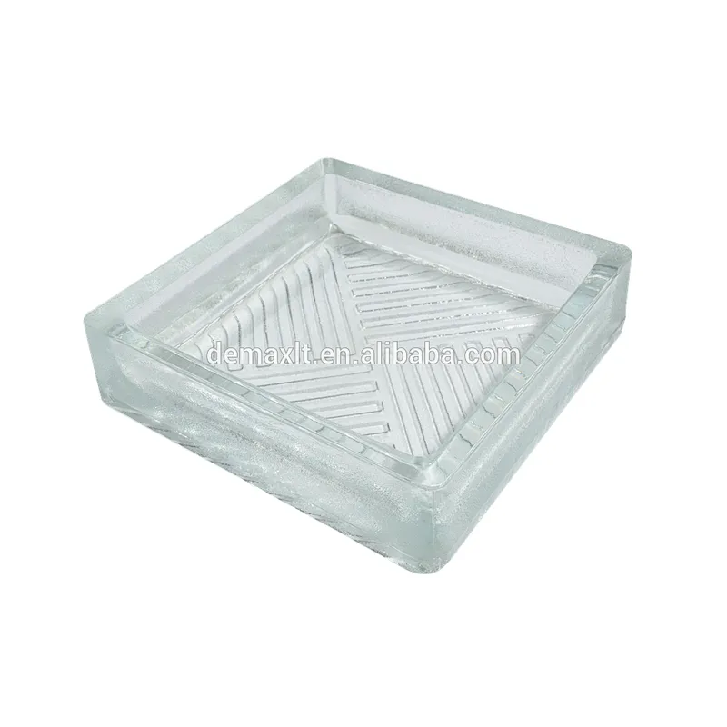 300x300x22 mm clear glass paver block/brick for garden decoration