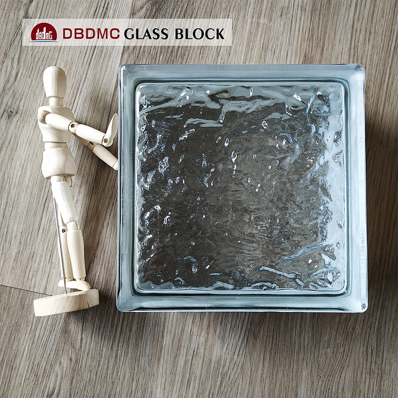 end glass block/80 thickness decorative glass block for indoor decoration
