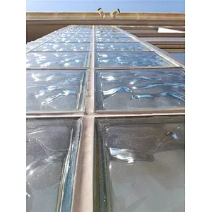 hollow glass block / glass brick passed fire rating test, building safety materials