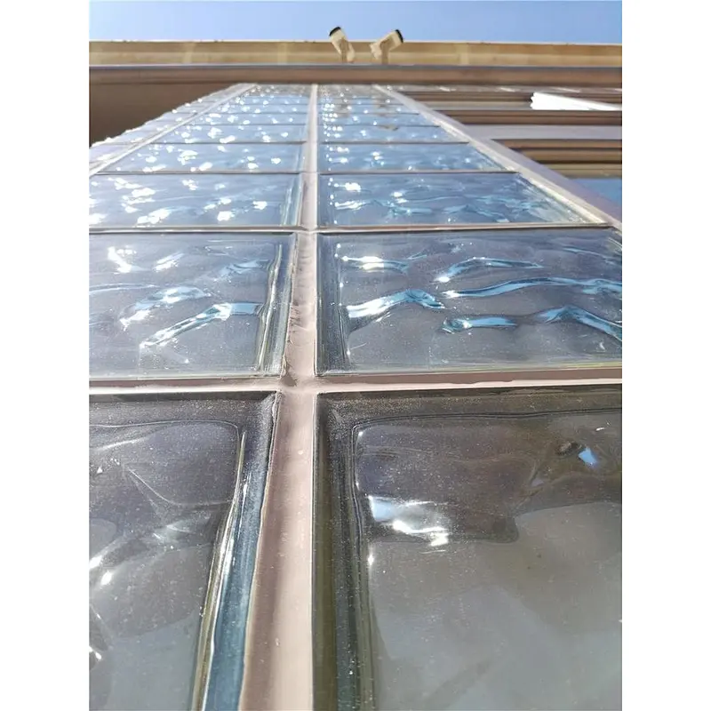 hollow glass block / glass brick passed fire rating test, building safety materials