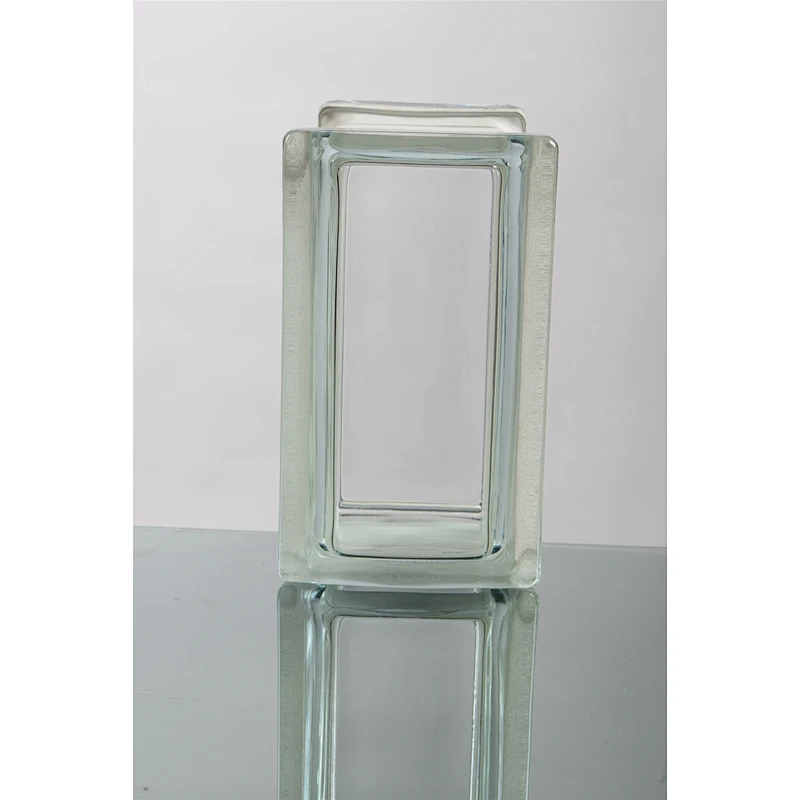 190x190x80mm  clear shoulder glass block hollow glass brick for building wall