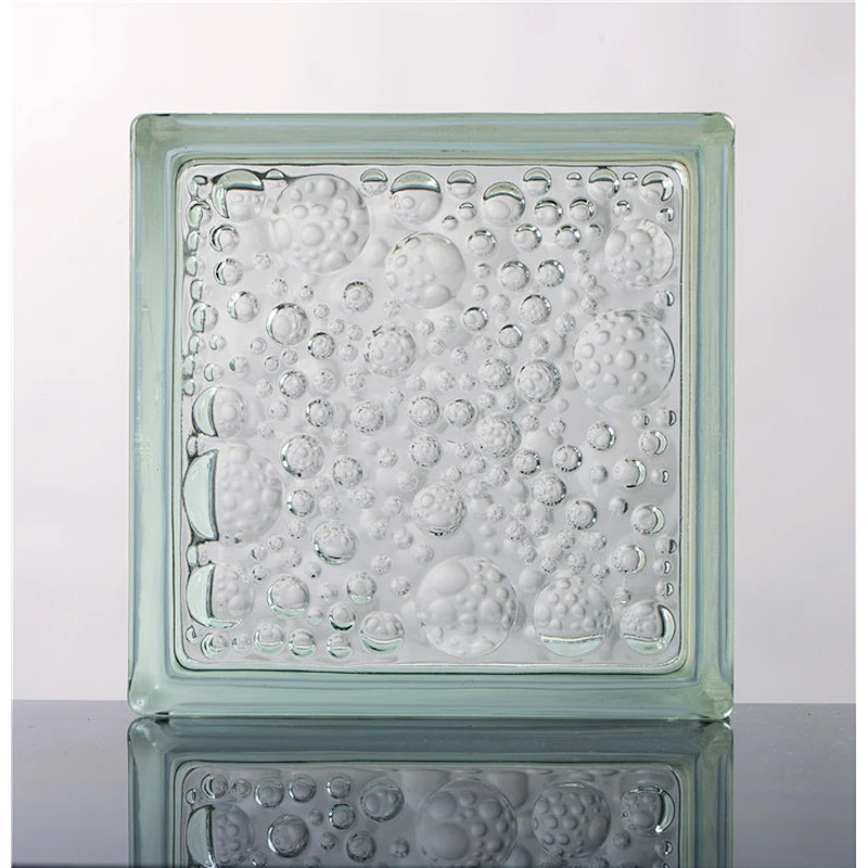 hot sale display stand decoration glass block for column and outdoor decoration glass brick