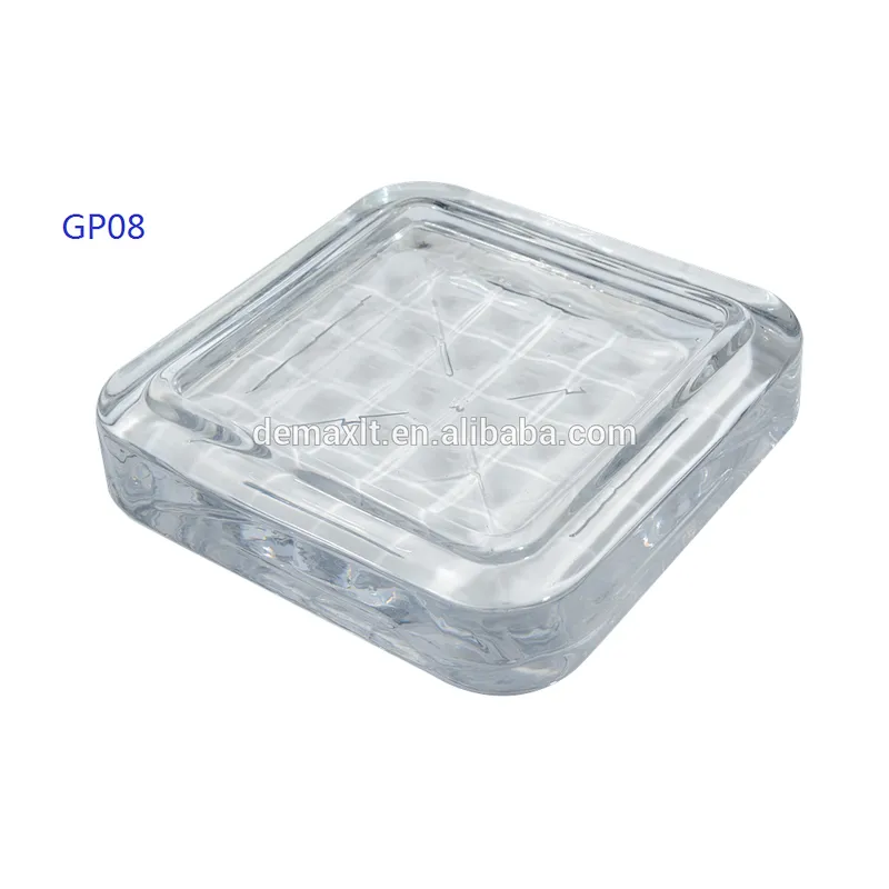 300x300x22 mm clear glass paver block/brick for garden decoration