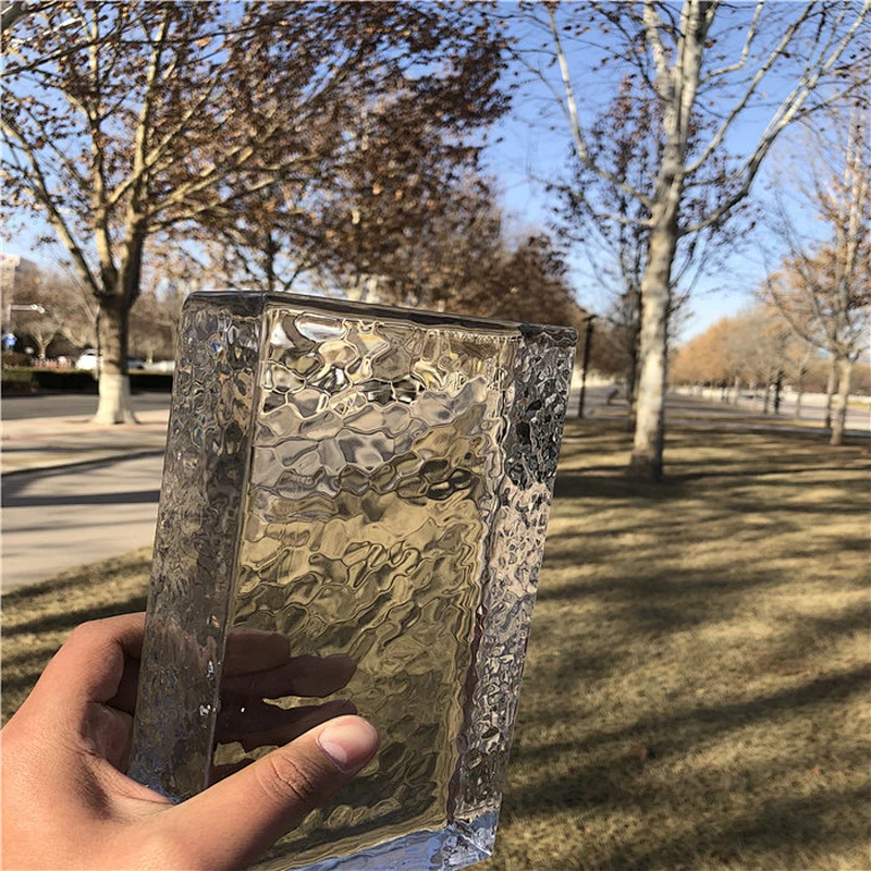 2019 Textured casting art glass brick