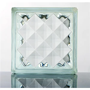 19x19x8vm super white glass block clear glass brick for entryway glass wall or outdoor decoration