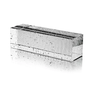 clear and transparent solid glass block/brick for building wall