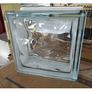 190x190x95mm clear glass block high quality glass brick use in bathroom or washroom decoration or partition wall