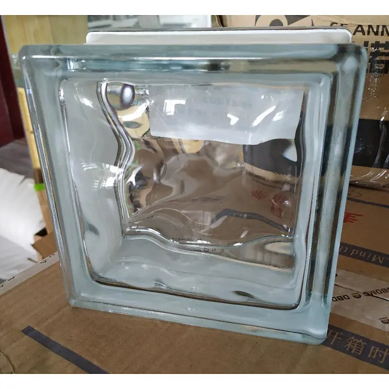 190x190x95mm clear glass block high quality glass brick use in bathroom or washroom decoration or partition wall