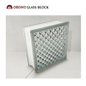 190x190x80mm Building Decorative Craft Clear Transparent Hollow Glass Blocks Brick