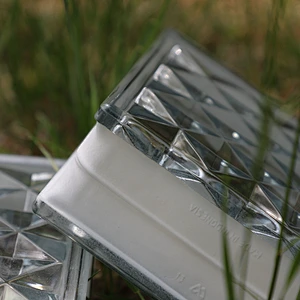 Hollow glass blocks of many colors and types for interior partition