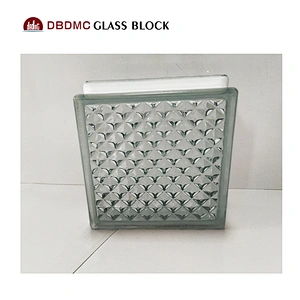 190x190x80mm Building Decorative Craft Clear Transparent Hollow Glass