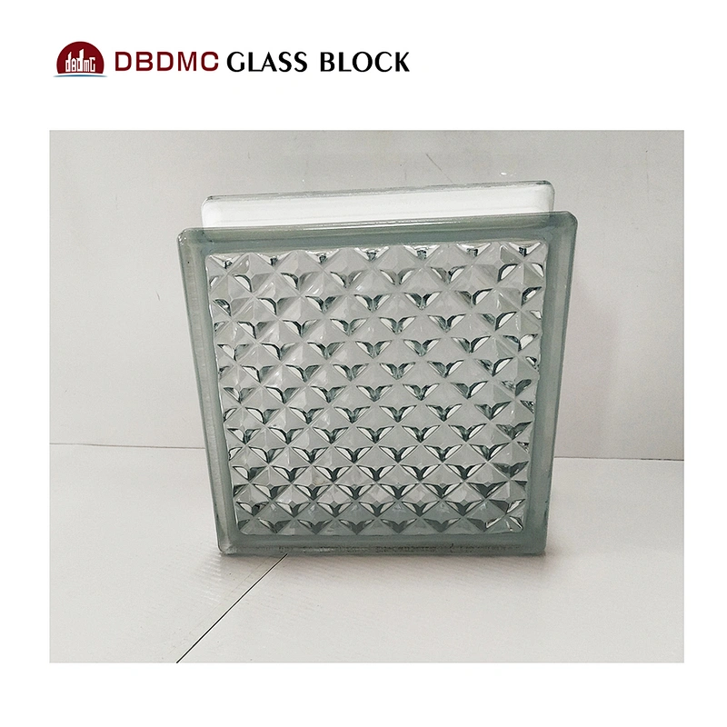 190x190x80mm Building Decorative Craft Clear Transparent Hollow Glass
