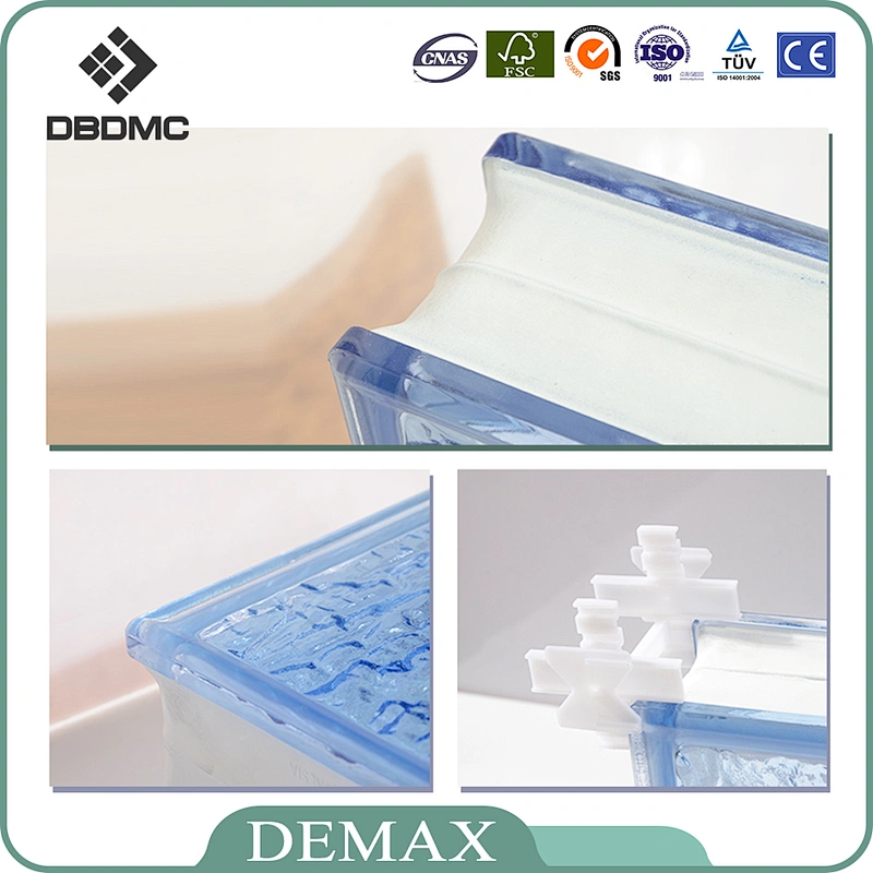 China Shandong Glass Wholesale Green Parallel GlassBrick chinese glass block and brick for buildings