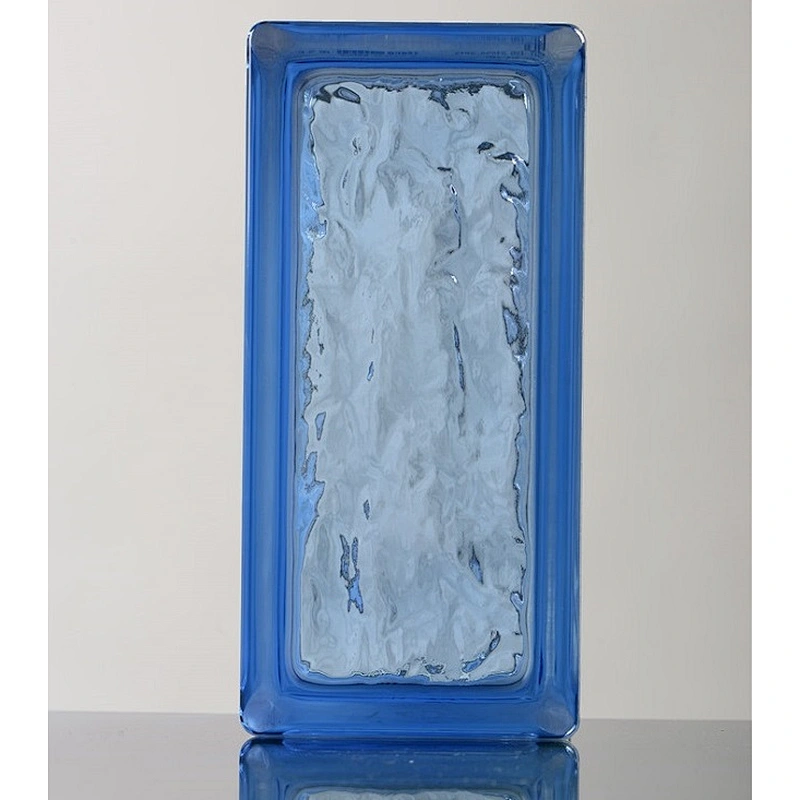 New designs with glass brick and cheap glass brick with blue, grey, green, bronze colors factory direct sale