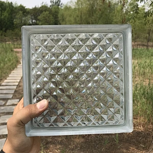 A hollow glass block of the same design as the shirt