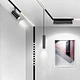 Factory custom 30w 40w 50w COB magnet led track light aluminum alloy magnetic track light for hotel showroom