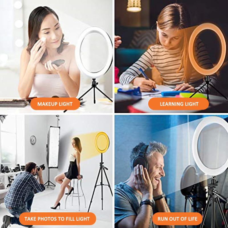 ring light with phone holder