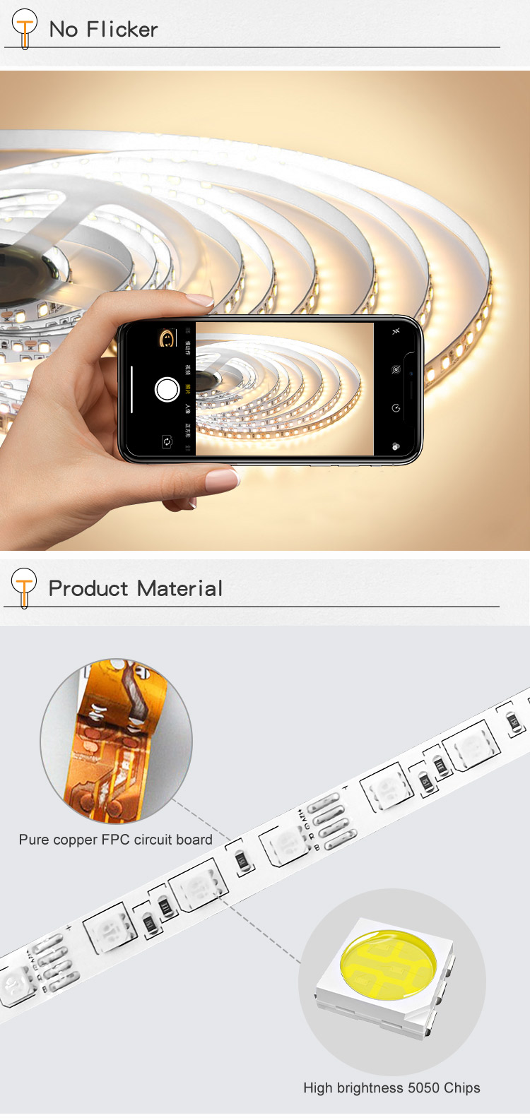 smd 5050 waterproof flexible led strip rgb