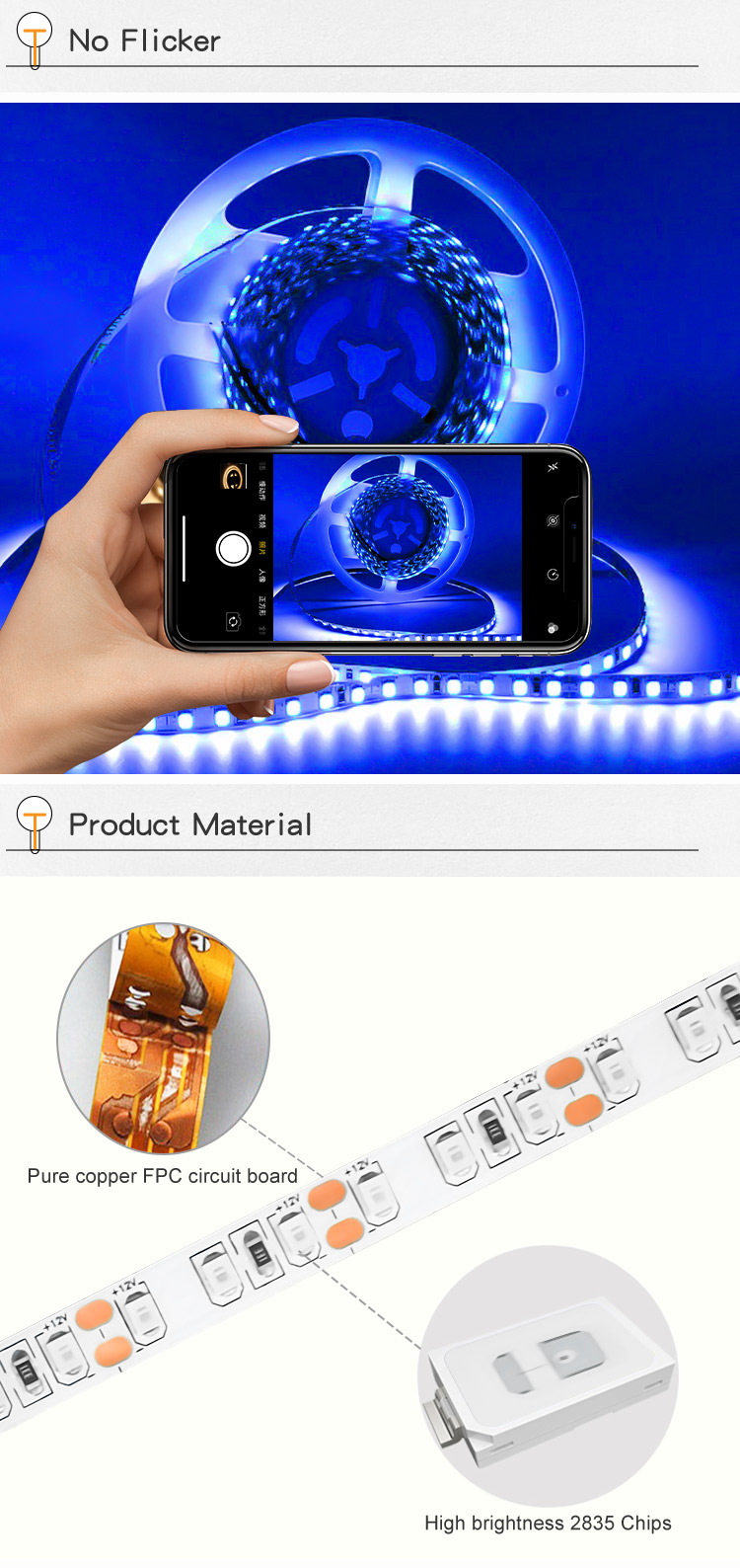 color smd led strip