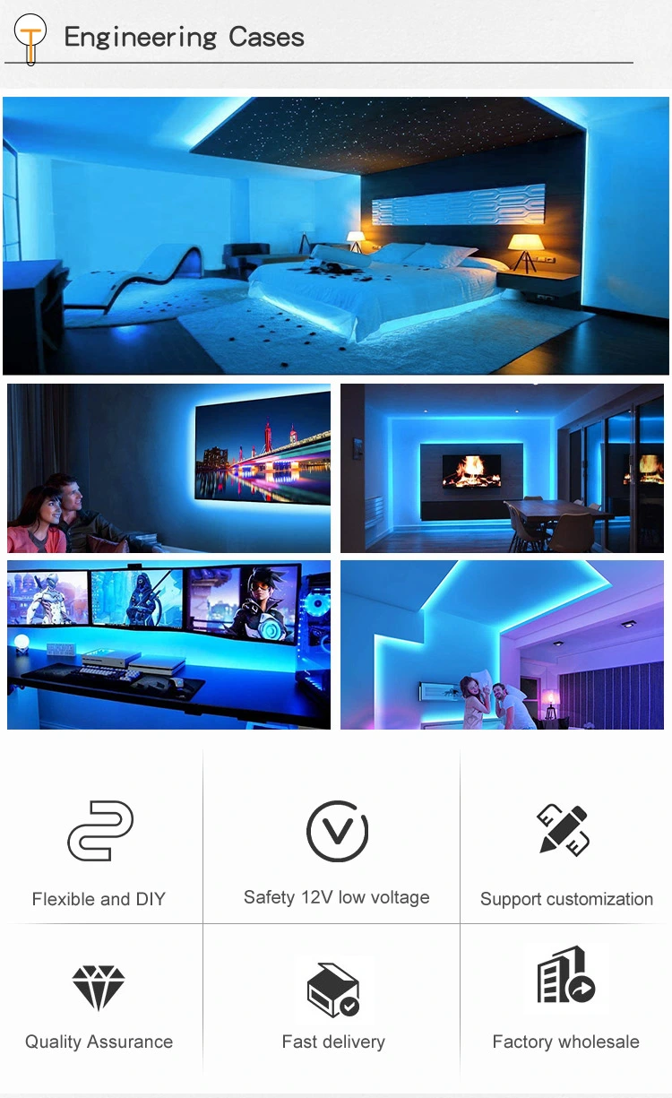 Ice blue strip light,