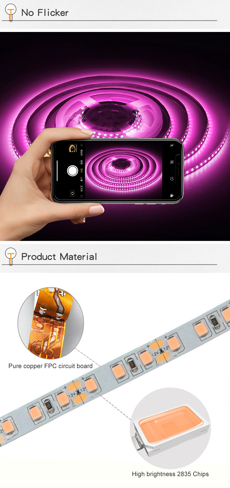 flexible led strip rope