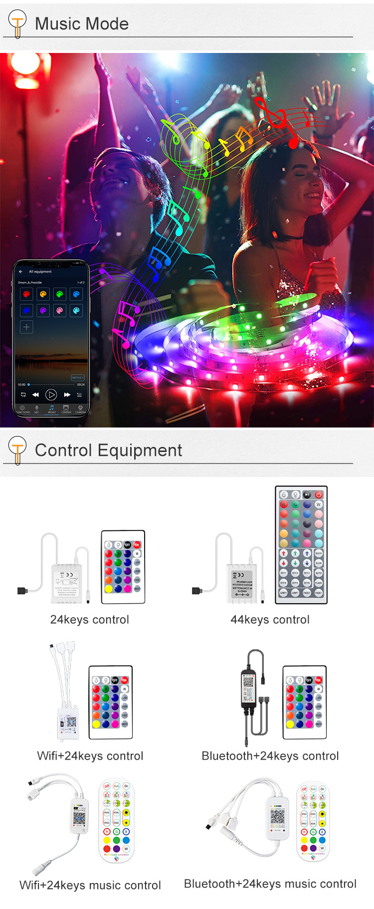 dream color rgb strip