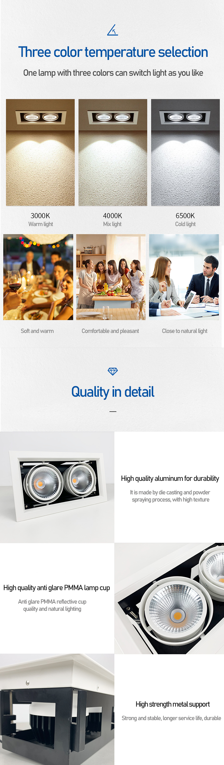 tiltable recessed grille light