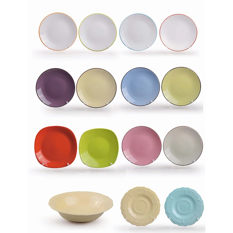 COLOR GLAZED PLATE
