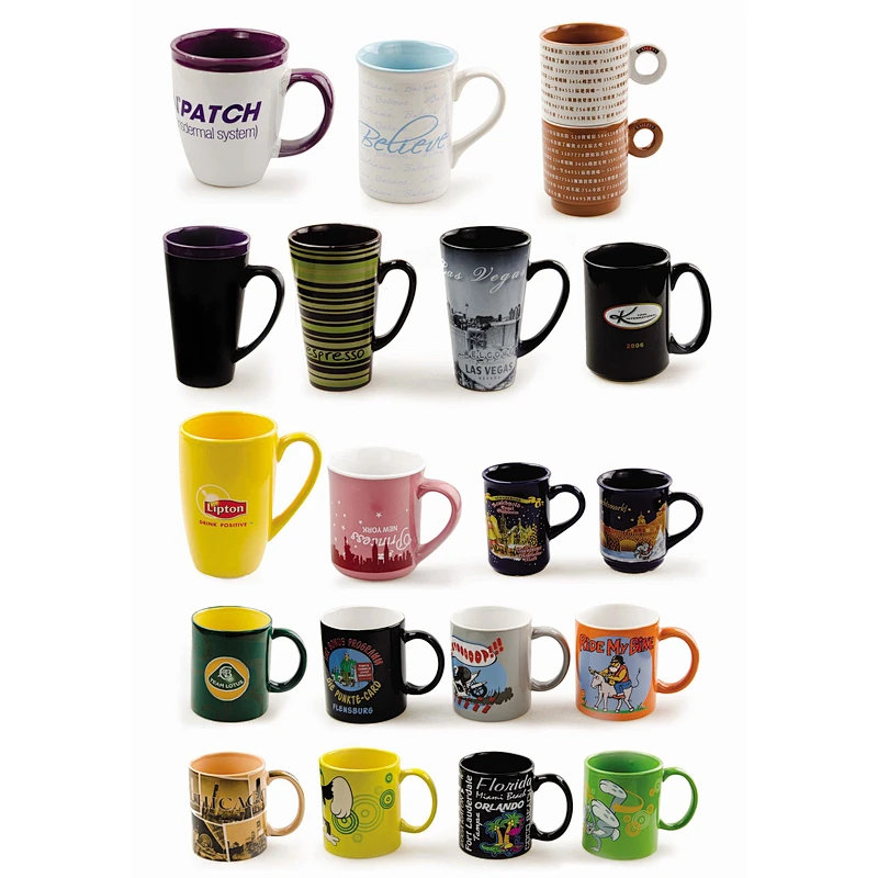 MUG ,CUP AND SAUCER WITH COLOUR GLAZED