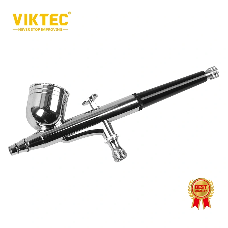 Kit de pistola pulverizadora Viktec, pistola pulverizadora de gatillo, aerógrafo de doble acción para arte, manualidades, pintura modelo, decoración de pasteles, tatuajes