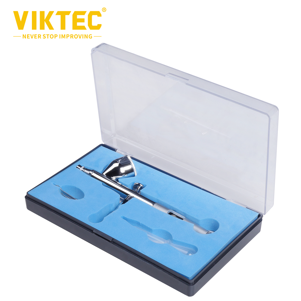 VIKTEC 9cc Gravity Dual Control Airbrush Met Micro Air Instelknop Naald