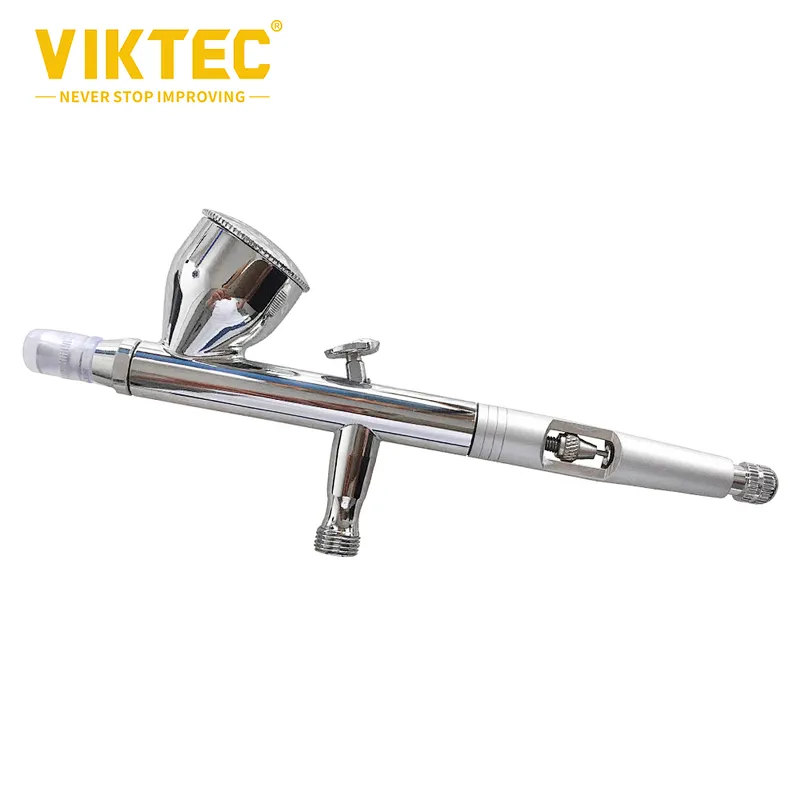 VIKTEC 9cc Gravity Dual Control Airbrush Met Micro Air Instelknop Naald