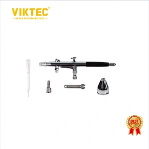 Kit de pistola pulverizadora Viktec de 7 cc, pistola pulverizadora de gatillo, aerógrafo de doble acción para arte, artesanía, pintura modelo, decoración de pasteles, tatuajes