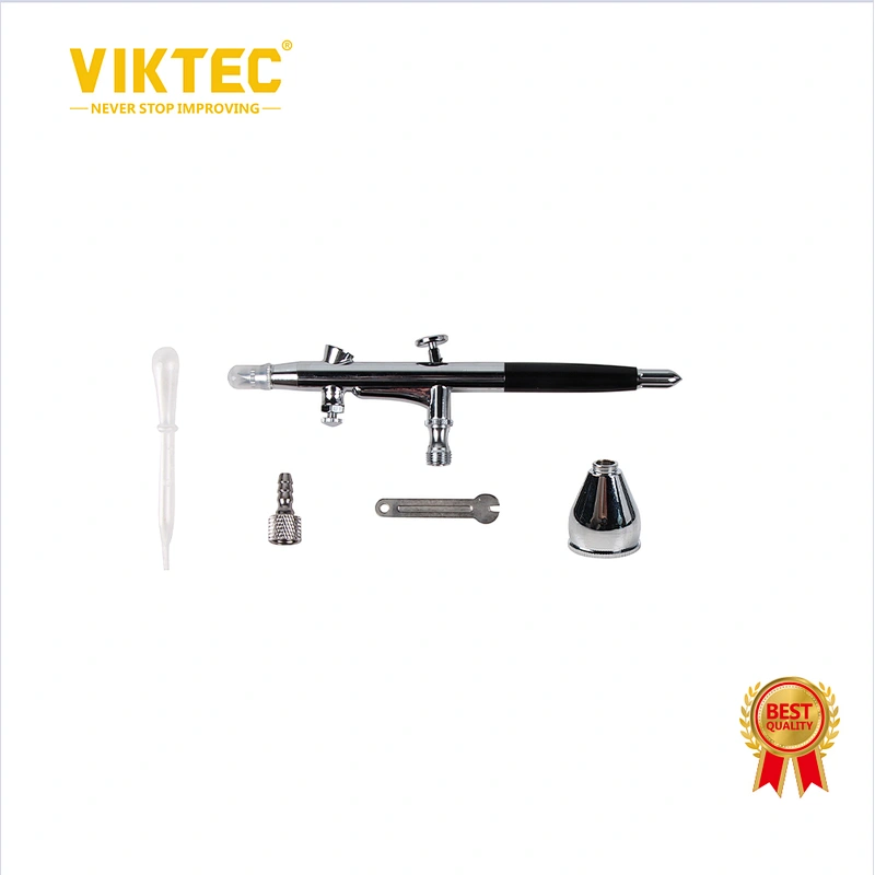 Kit de pistola pulverizadora Viktec de 7 cc, pistola pulverizadora de gatillo, aerógrafo de doble acción para arte, artesanía, pintura modelo, decoración de pasteles, tatuajes
