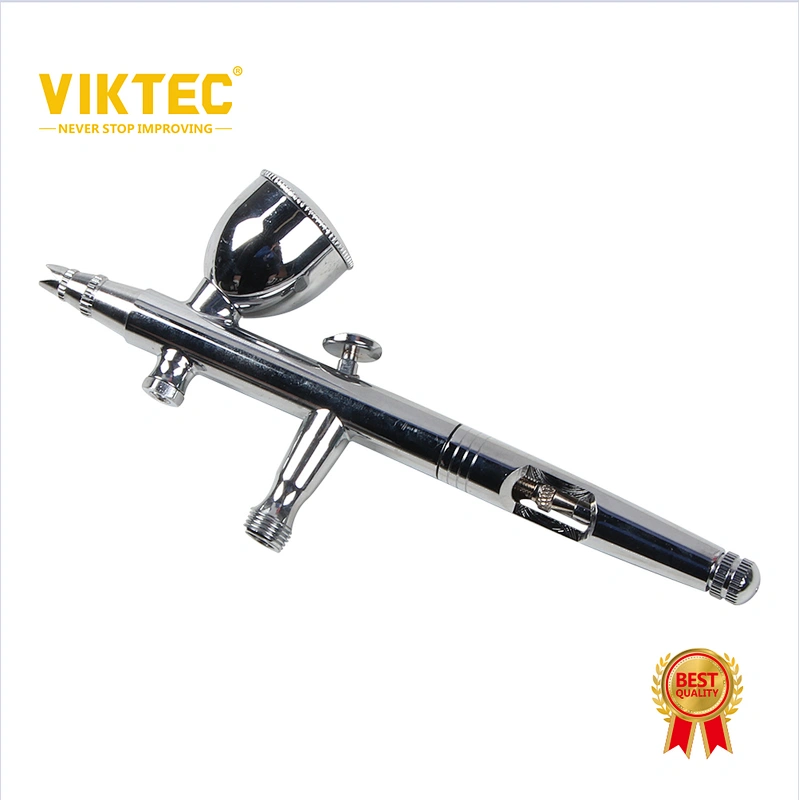 VIKTEC  2cc, 7cc, 13cc Spray Gun Kit Trigger Spray Gun Dual-Action Airbrush for Art, Craft, Model Paint, Cake Decorating, Tattoos