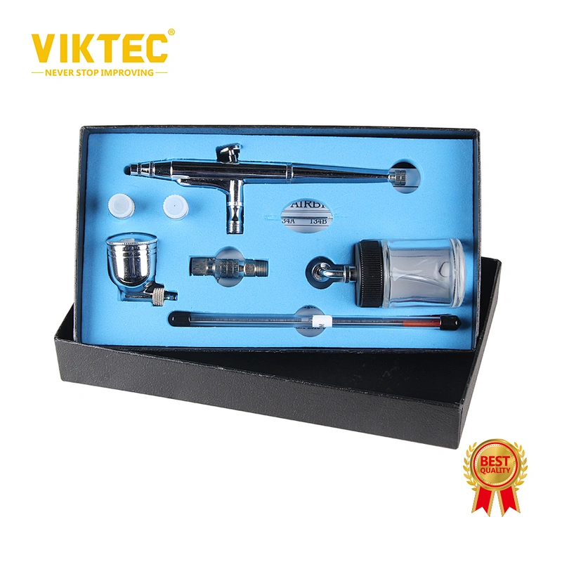 Conjunto de aerógrafo de alimentação lateral dupla ação 7cc, 20cc para pintura com aerógrafo, tatuagem, decoração de bolo, beleza de unhas, arte corporal, hobby