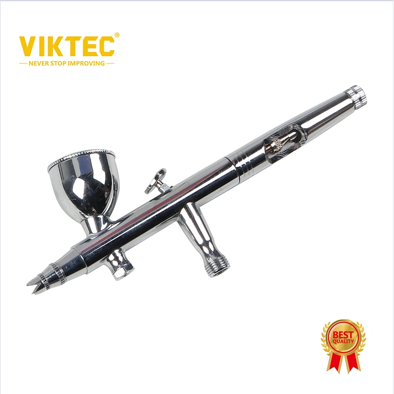 Viktec 2cc, 7cc, 13cc Juego de pistolas pulverizadoras Gatillo Pistola pulverizadora Aerógrafo de doble acción para artes, manualidades, pintura modelo, decoración de pasteles, tatuaje